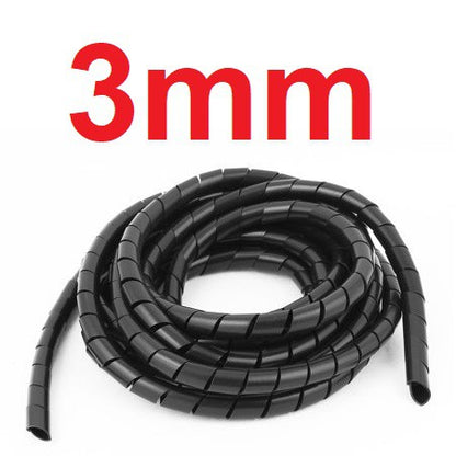 Spiral Wrapping Band 10 meters Spiral Cable Wrap Wire Organizer Tube Flame Retardant Casing Sleeves