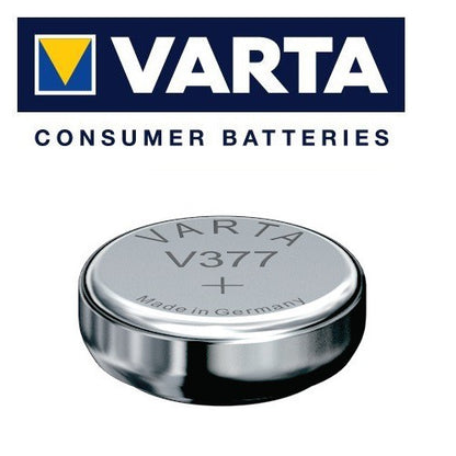 Varta V377 SR66 (1pc) 1.55v Silver Oxide Button Cell Battery Varta V 377 SR626SW