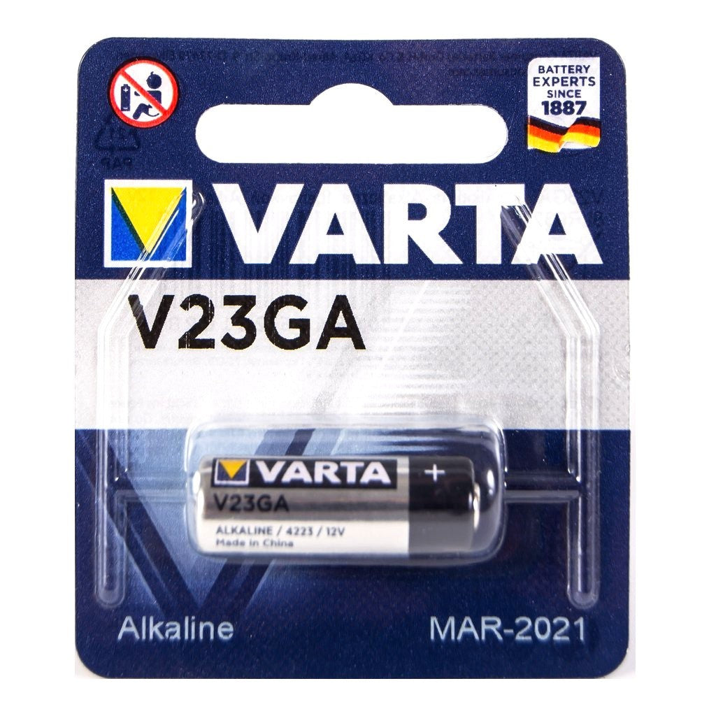 Varta V23GA 12v (1pc) Alkaline Battery in Blister Pack Varta V 23GA 12v 4223