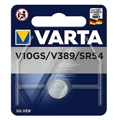 Varta V10GS V389 SR54 (1pc) 1.55v Silver Oxide Button Cell Battery in Blister Pack Varta V 10GS