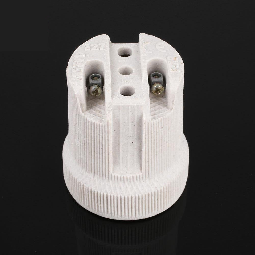 E27 Screw Ceramic Porcelain Socket Bulb Holder For Reptile Pet Heat Lamps F519 Ceramic Outlet Screw