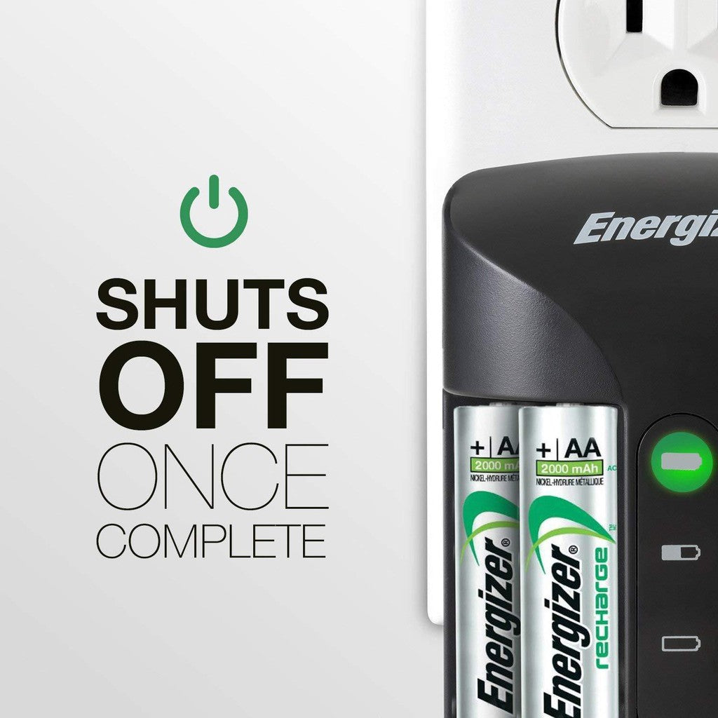 Energizer CHPRO Battery Charger Pro for AA & AAA Battery w/ FREE 4 pcs. AA Rechargeable Batteries