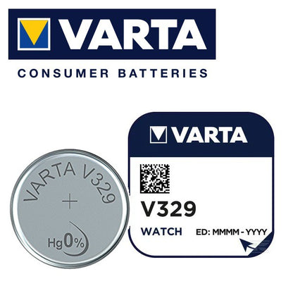 Varta V329 SR731SW (1pc) 1.55v Silver Oxide Button Cell Battery Varta V 329 SR 731SW