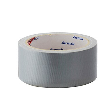 Armak Cloth Duct Tape - Silver Grey Gray Mesh Duck Tape 2 inch x 82 feet or 48 mm x 25 meter