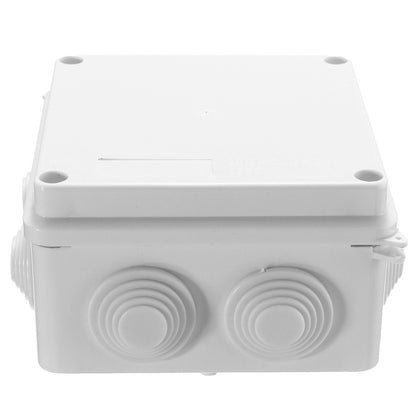 (10 pcs) 100x100x70mm IP65 Waterproof Outdoor Electrical CCTV Enclosure Square Junction Box White