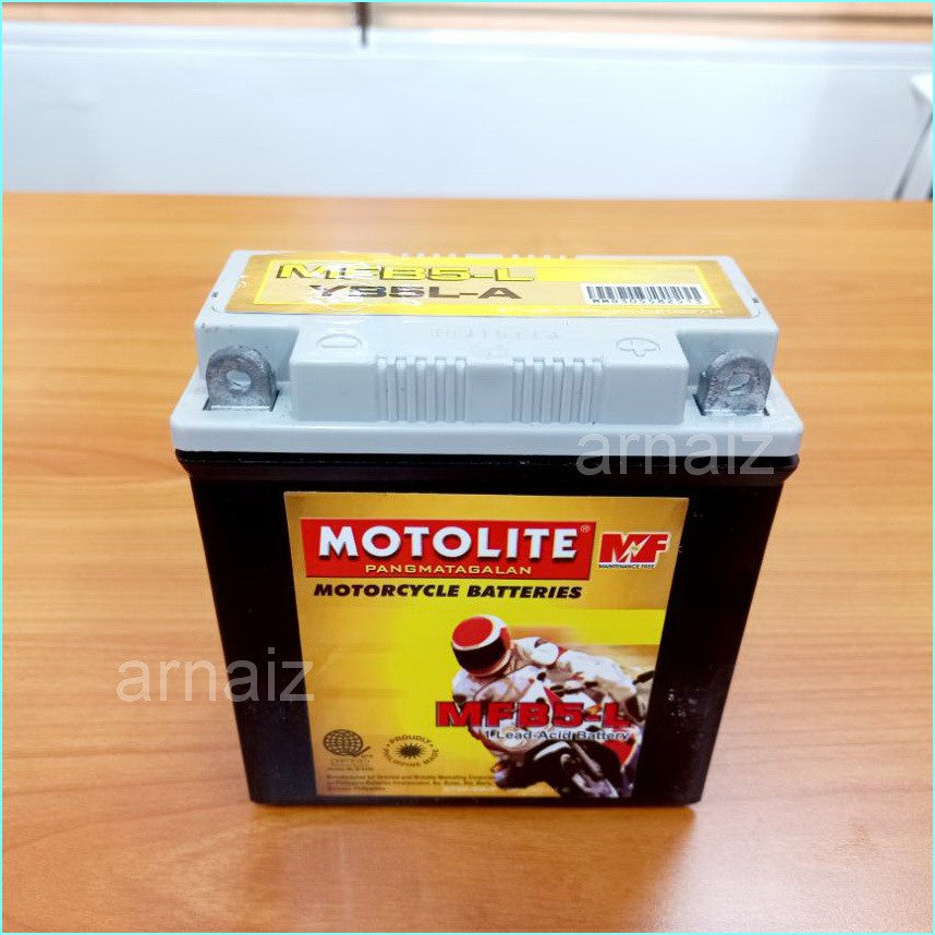 Motolite MFYB5L Maintenance Free Motorcycle Battery 12N5-3B MFB5-L YB5L-A YB5L