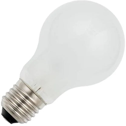 GLS Rough Service Frosted 60W E27 A60 FR ES Warm White Pearl Finish Dimmable 60 Watts
