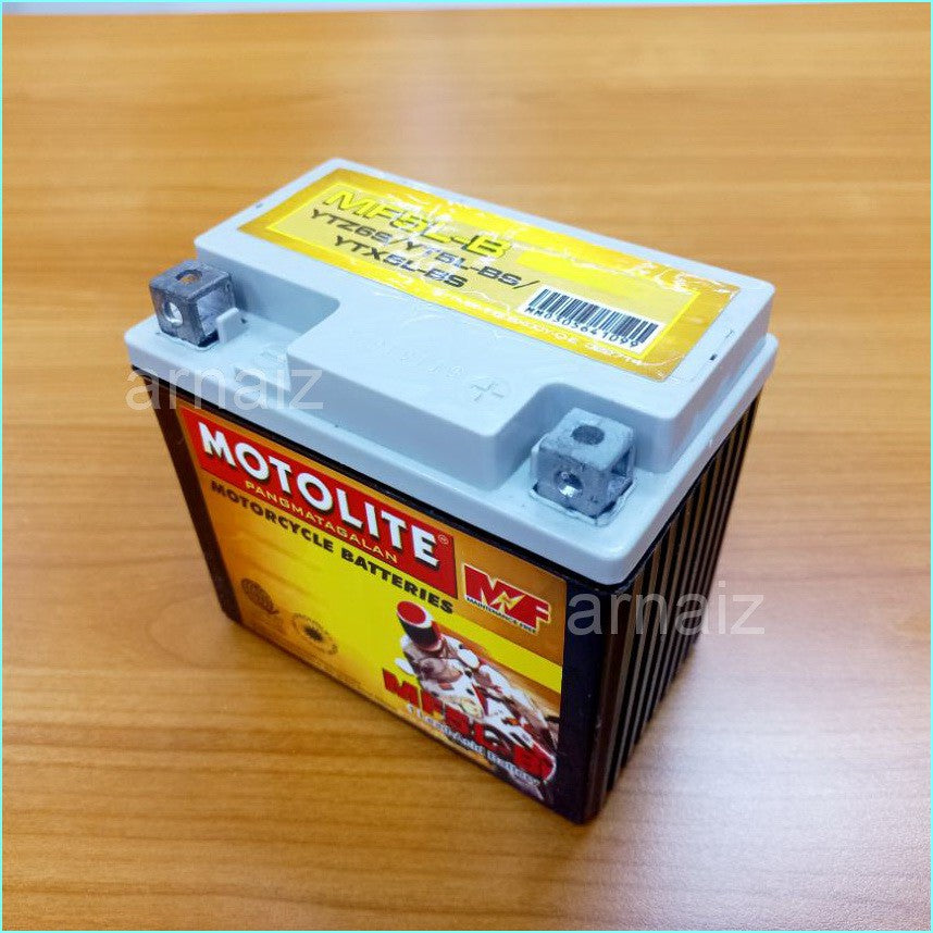 Motolite MF5L-B Maintenance Free Motorcycle Battery ( YTZ6S YT5L-BS YTX5L-BS MF5LB )