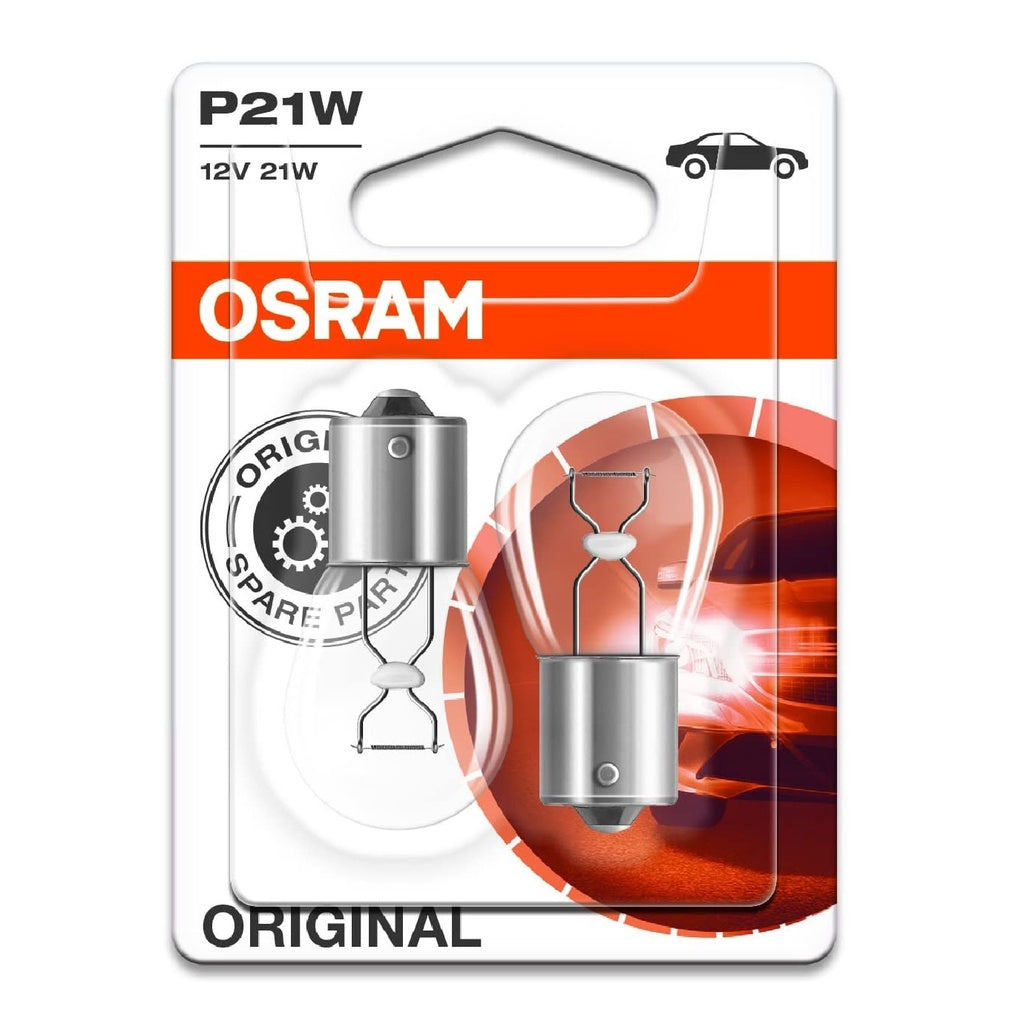 Osram 7506 02B (2pcs) P21W 21W 12V BA15s 382 Halogen Bulb Automotive Lighting Car Bulb Original