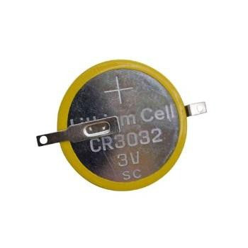 CR3032-1F2 Battery 3V Coin Cell Lithium Manganese Dioxide PCB Pins 30 mm CR3032 with 1F2 Pins