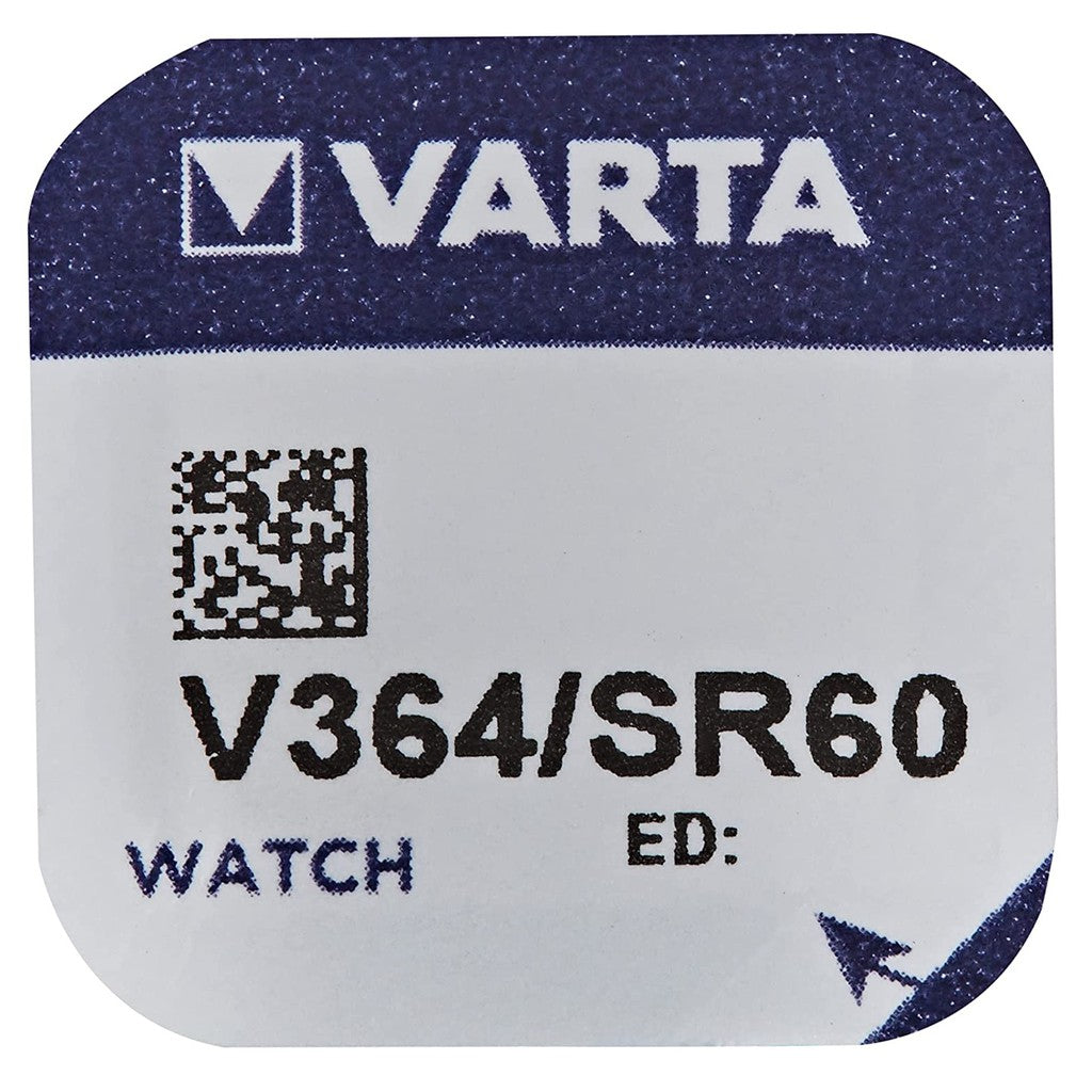 Varta V364 SR60 (1pc) 1.55v Silver Oxide Button Cell Battery Varta V 364 SR621SW