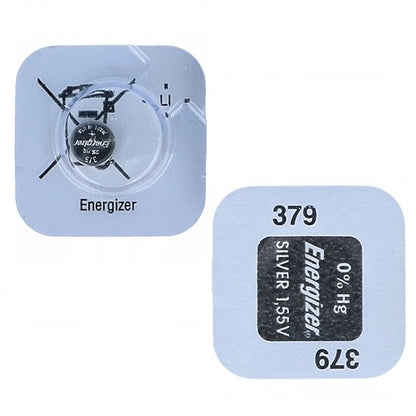 Energizer 379 SR63 (1pc) 1.55v Silver Oxide Button Cell Battery Mercury Free SR521SW V379 SR521 GP79