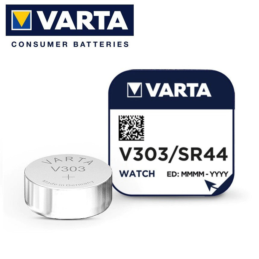 Varta V303 SR44 (1pc) 1.55v Silver Oxide Button Cell Battery Varta V 303 SR44 SR44SW