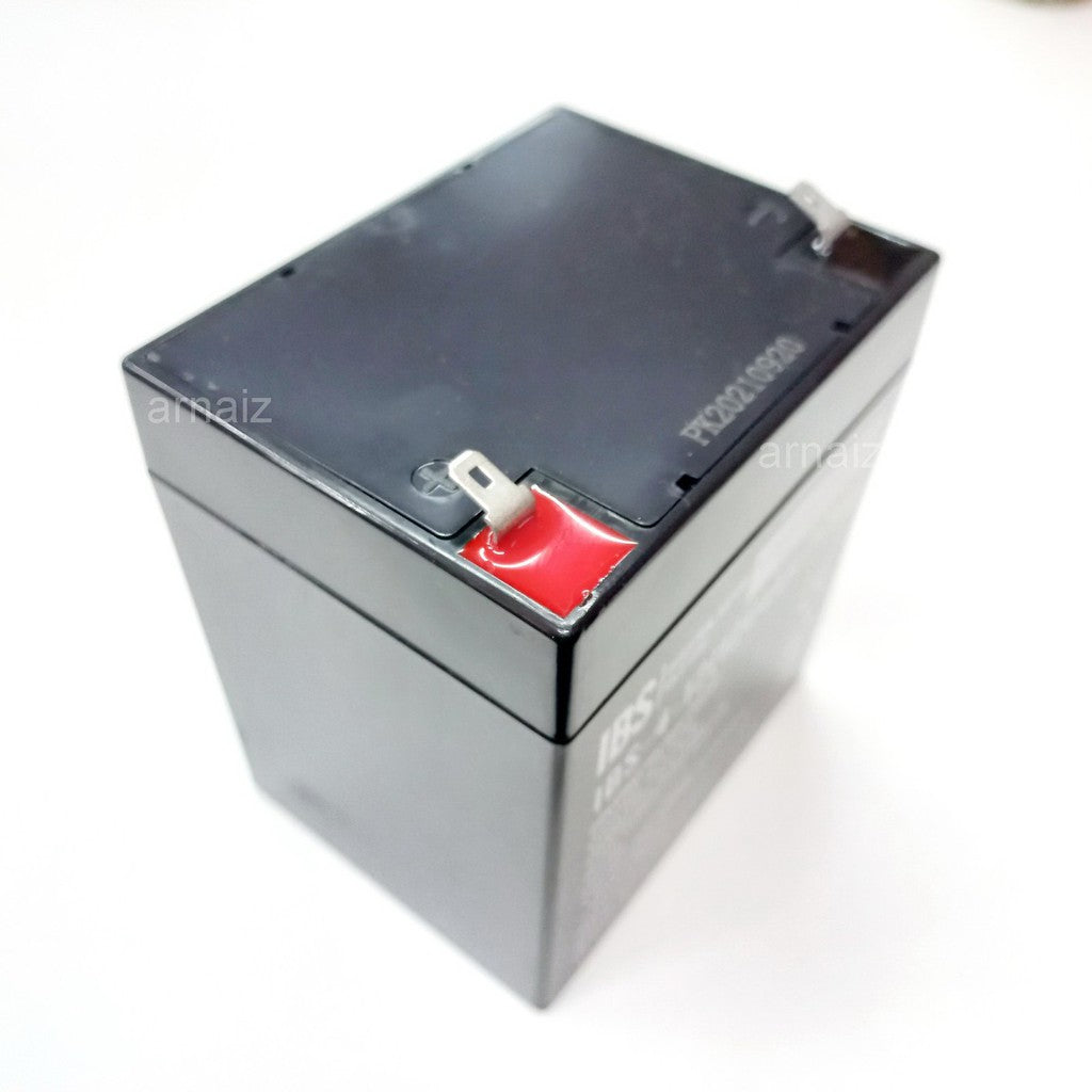 IBS 12V 4Ah 20hr Battery 12 Volts 4 Ampere UPS replaces 12V 5Ah 5A 12V 4.5Ah 4.5A Battery Batteries