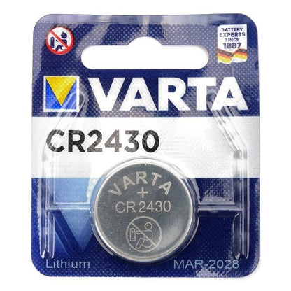 Varta CR2430 (1pc) 3v Lithium Button Cell Battery in Blister Pack Varta CR 2430 Batteries 6430