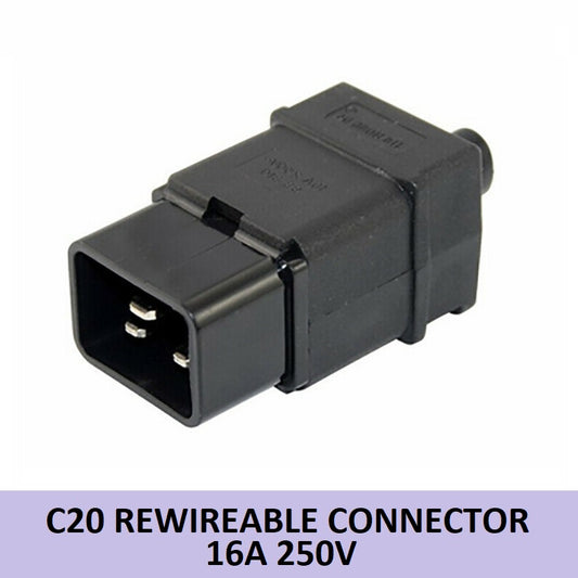 C20 Rewireable Connector C20 Rewireable Plug 16A 250V