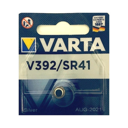 Varta V392 SR41 (1pc) 1.55v Silver Oxide Button Cell Battery in Blister Pack Varta 384 SR 41 LR41