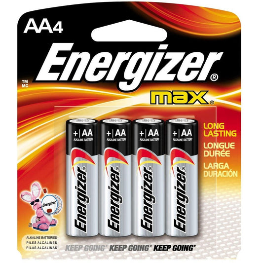 Energizer Max Size AA Alkaline Battery (4pcs)