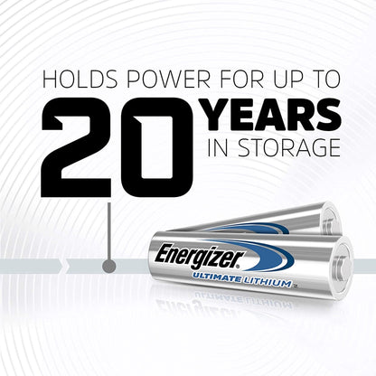 Energizer AA Lithium Batteries (2-10pcs) L91 1.5V Double A Battery Ultimate Lithium Loose Pack 2A