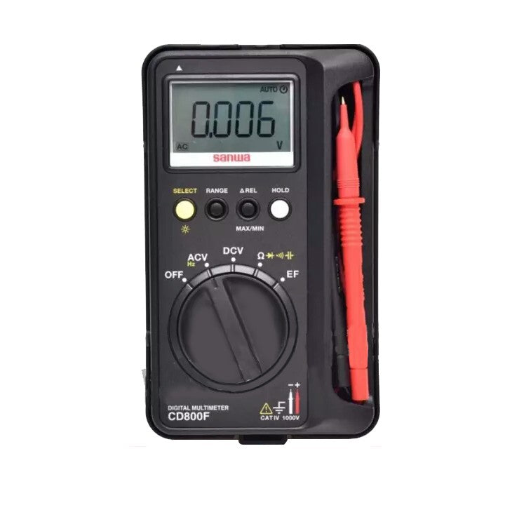 Sanwa CD800F True RMS Cat. IV 1000V AC/DC Digital Multimeter with EF (Electric Field) detection