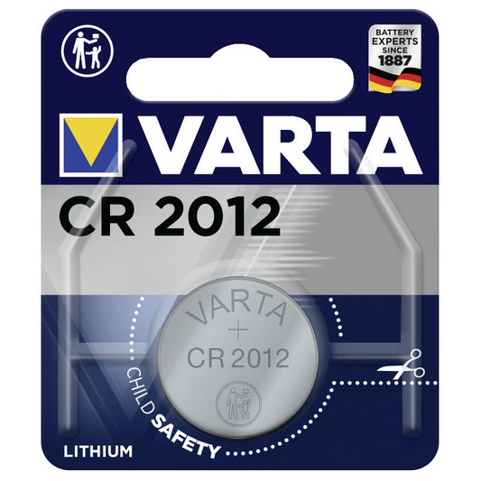 Varta CR2012 (1pc) 3v Lithium Button Cell Battery in Blister Pack Varta CR 2012 Batteries 6012