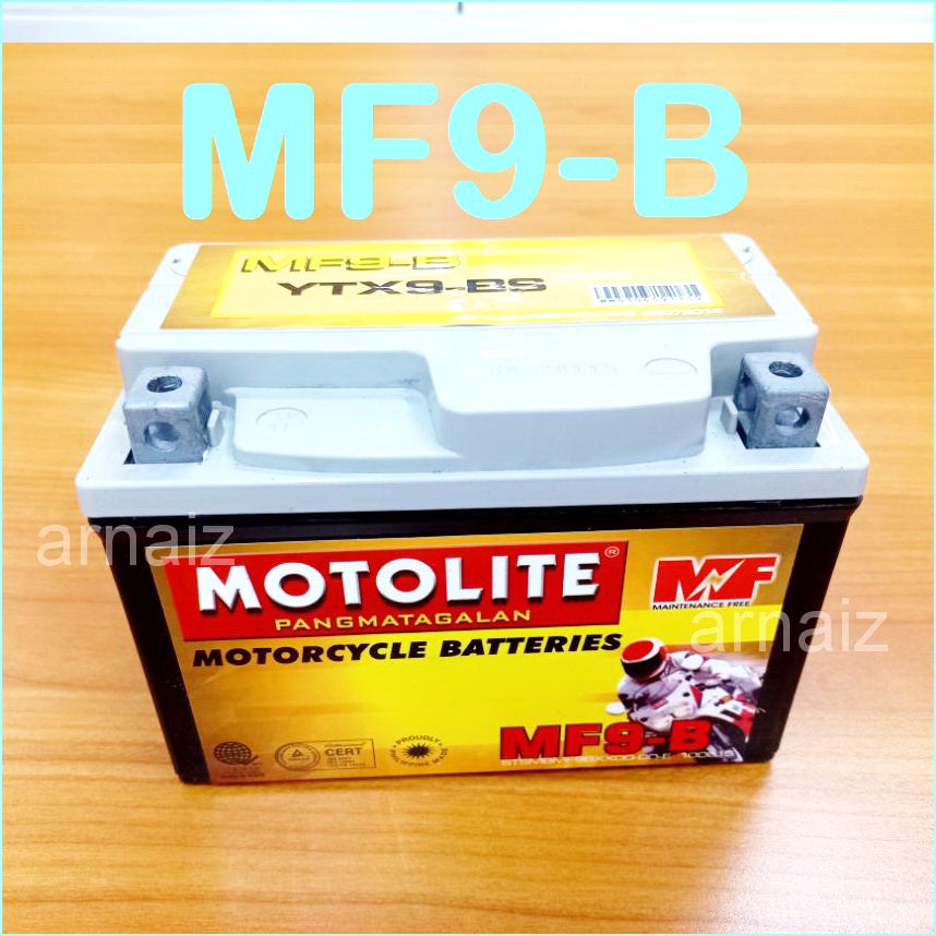 Motolite Motorcycle Battery MFB2.5L MFB3-L MF4L-B MF5L-B MFYB5L MF7A-B MF9-B Maintenance Free