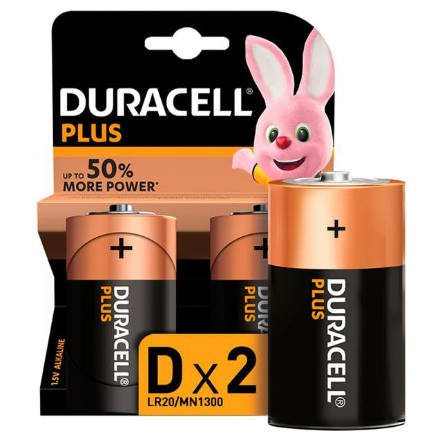 Duracell Size D Alkaline (2pcs) Battery