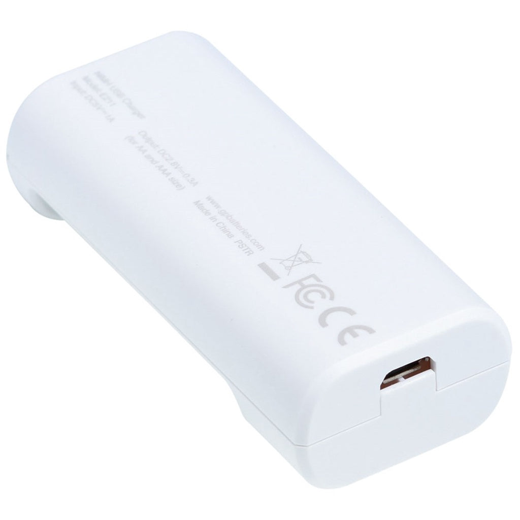 GP ReCyko USB Charger for AA and AAA Batteries  2 Slot With Free 2pcs 800mAh AAA Batteries E211