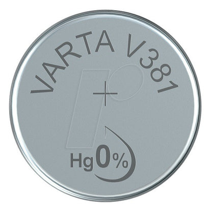 Varta V381 SR55 (1pc) 1.55v Silver Oxide Button Cell Battery Varta V 381 SR1121