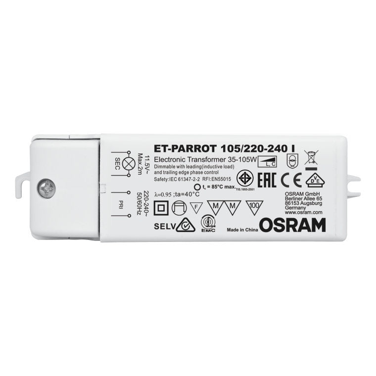 Osram ET-PARROT 105/220-240 Electronic Transformers For Low Voltage Halogen Lamps