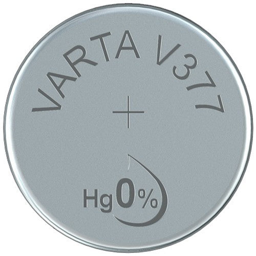 Varta V377 SR66 (1pc) 1.55v Silver Oxide Button Cell Battery in Blister Pack Varta V 377 SR626SW