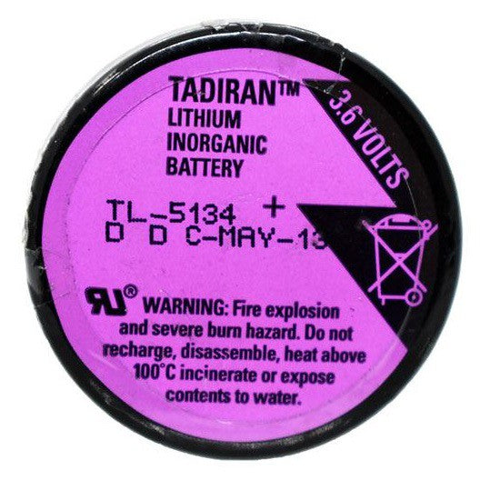 Tadiran TL-5134 Battery 1/10D size Lithium Wafer Cell 3.6V - non Rechargeable Tadiran TL5134 Battery