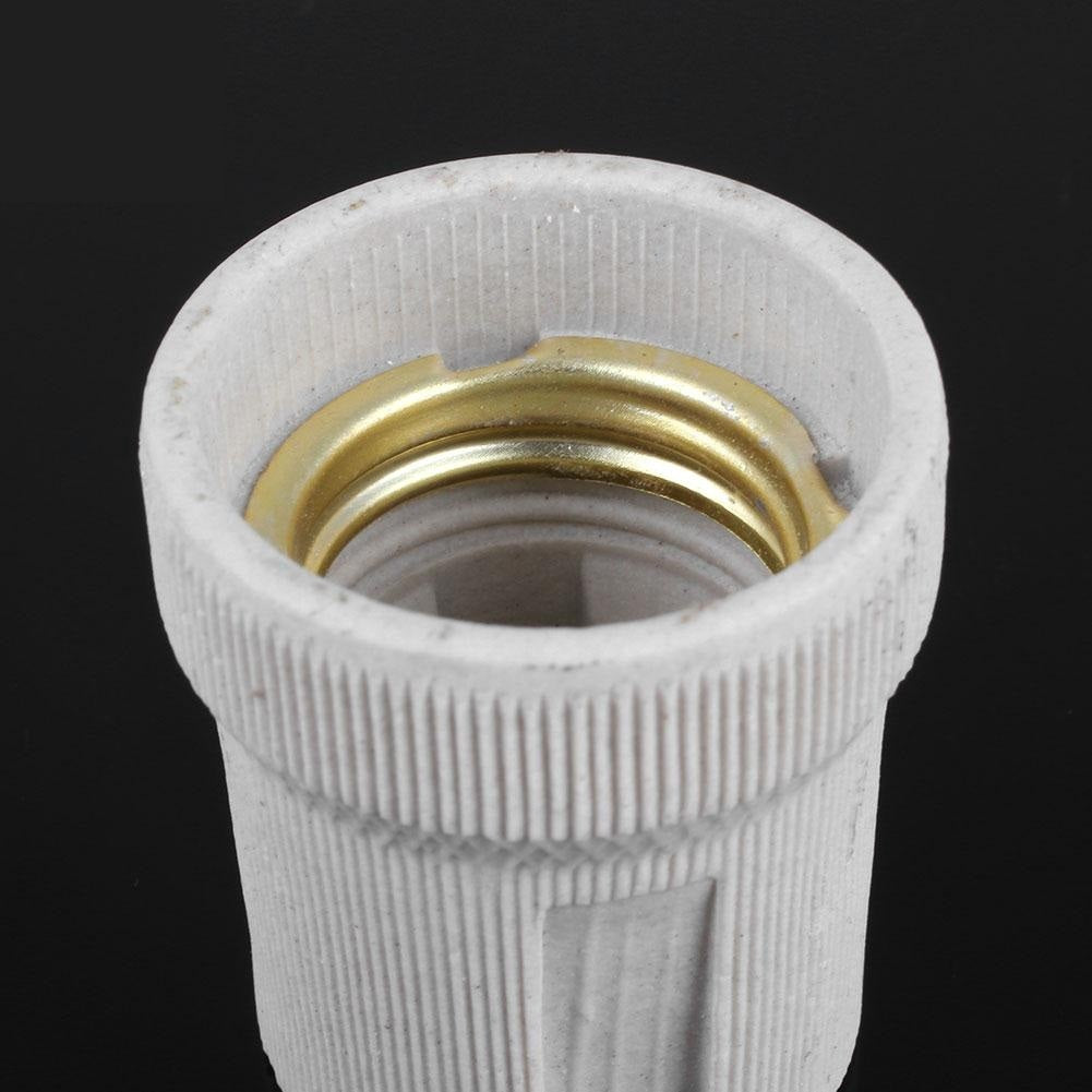 E27 Screw Ceramic Porcelain Socket Bulb Holder For Reptile Pet Heat Lamps F519 Ceramic Outlet Screw