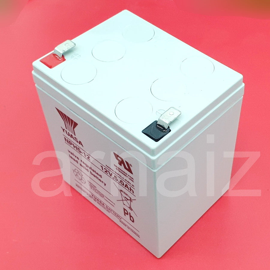 Yuasa 12V 5Ah 20hr NPH5-12 Battery 12 Volts 5 Ampere UPS replaces 12V 4.5Ah 4.5A Battery NP5-12