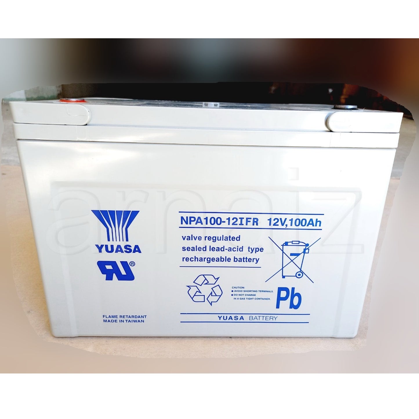 Yuasa 12V 100Ah Rechargeable Battery NPA100-12I FR Valve Regulated Sealed Lead-Acid Battery