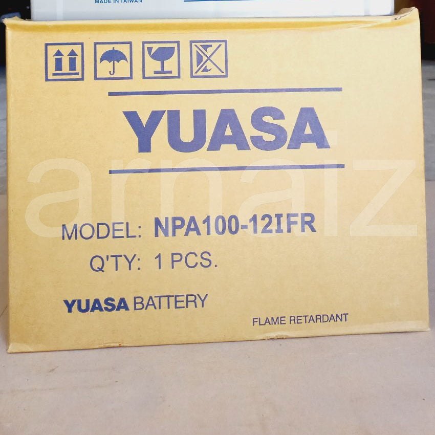 Yuasa 12V 100Ah Rechargeable Battery NPA100-12I FR Valve Regulated Sealed Lead-Acid Battery