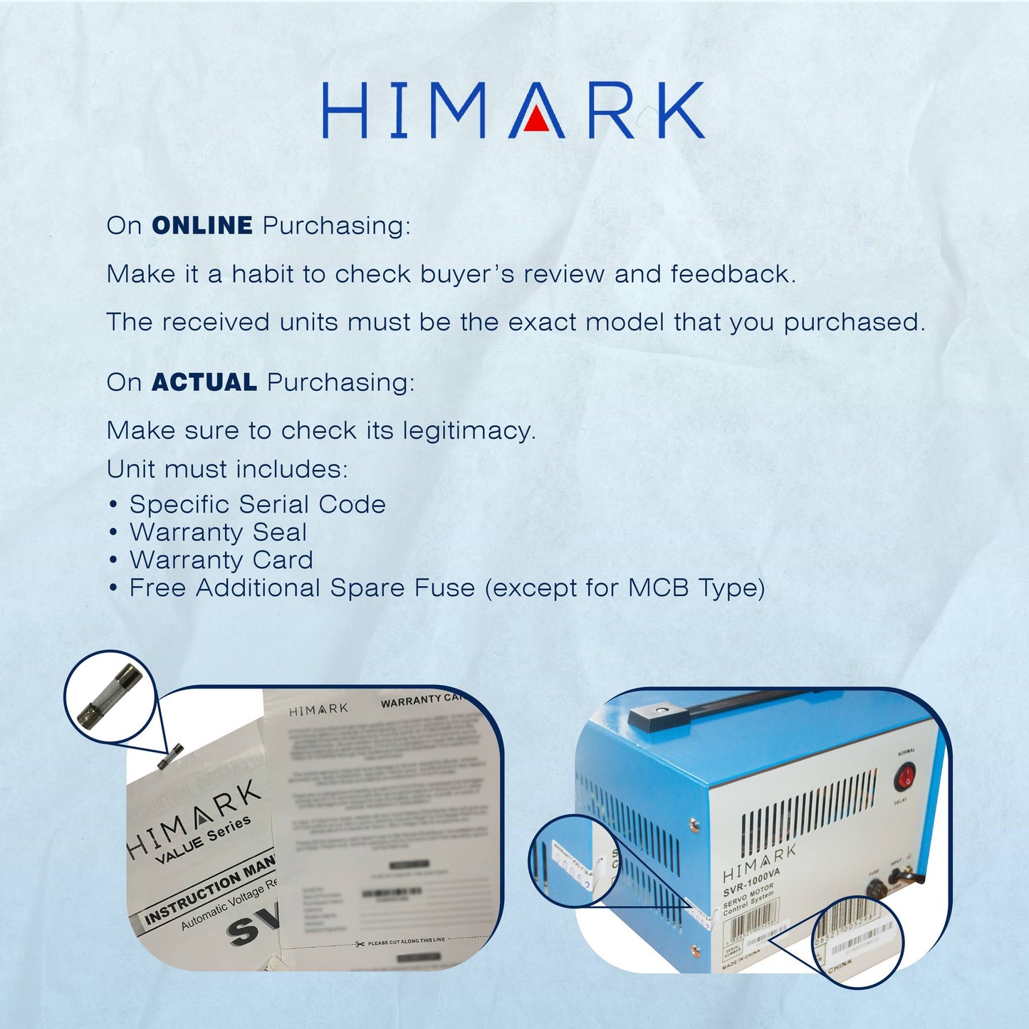 Himark 5000W AVR Automatic Voltage Regulator 5000VA Servo Motor Type 5KVA AVR Time Delay Power On