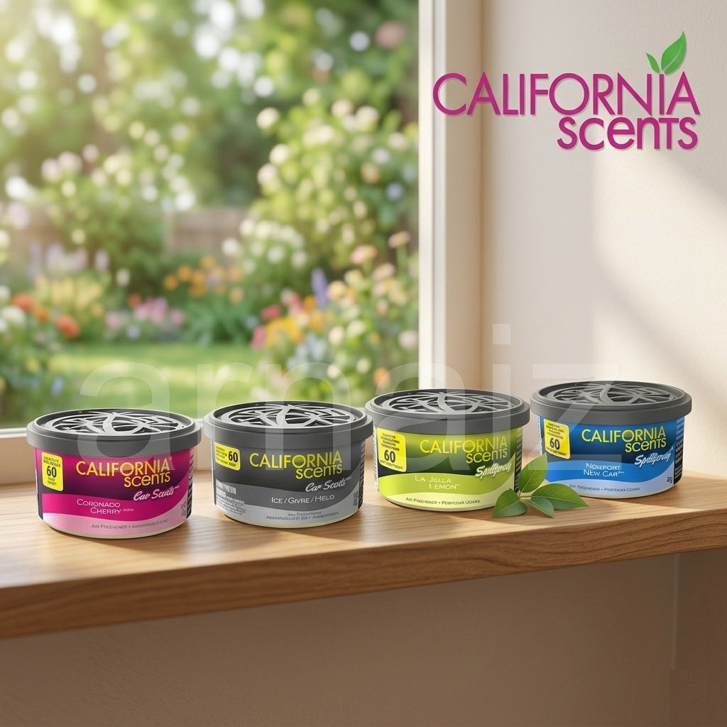 California Scents Organic Canister Air Freshener Car Fragrance Scent Spill Proof Can Air Purifier