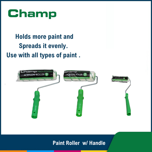 Champ Pro Finish Acrylon Paint Roller with Handle 4" 7" 9"