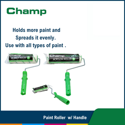 Champ Pro Finish Acrylon Paint Roller with Handle 4" 7" 9"