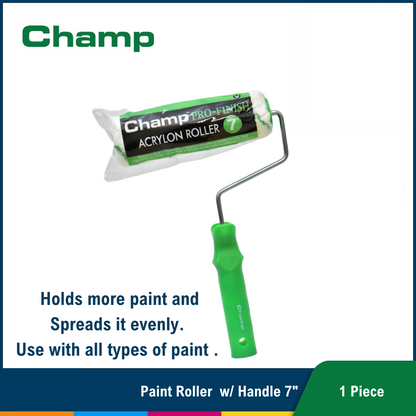 Champ Pro Finish Acrylon Paint Roller with Handle 4" 7" 9"