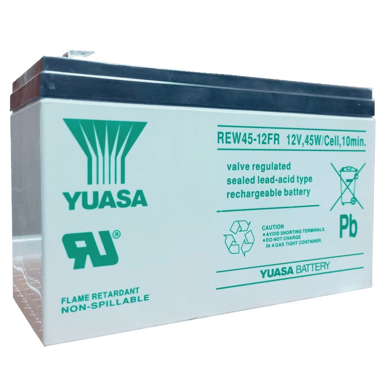 Yuasa UPS Battery 12V 8Ah REW45-12FR 12 Volts 45 Watts 8 Ampere 45W Rechargeable Valve Regulated