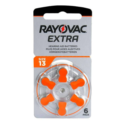 Rayovac Extra Advanced Size 13 PR48 (6 pcs) Hearing Aid Battery Hearing Aid Batteries 1.45V A13