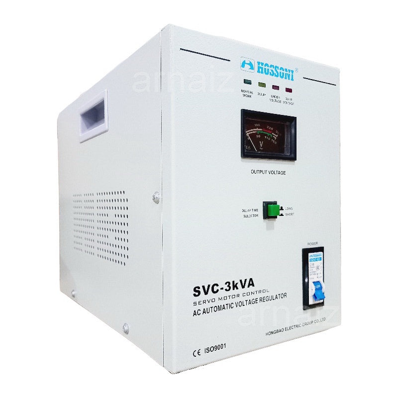 Hossoni AVR 3000W Servo Type Automatic Voltage Regulator SVC-3000 Servo Motor Control AC AVR 3KVA