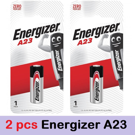 Energizer A23 (2 pcs) Alkaline Battery 12V Remote Control Car Key Door Bell Energizer 23A Batteries