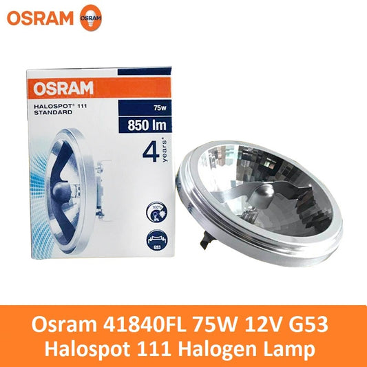 Osram 41840FL 75w 12v G53 41840 FL Halospot 111 Halogen Lamp With Reflector