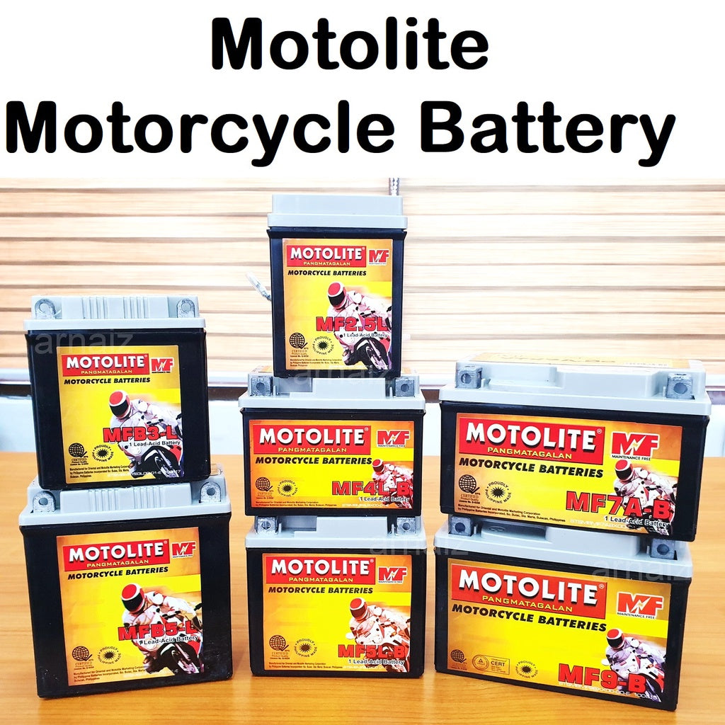 Motolite Motorcycle Battery MFB2.5L MFB3-L MF4L-B MF5L-B MFYB5L MF7A-B MF9-B Maintenance Free