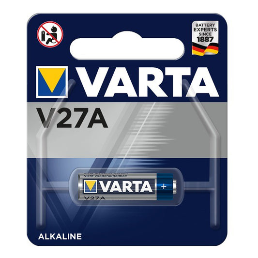 Varta V27A 12v (1pc) Alkaline Battery in Blister Pack Varta V 27A 12v 4227