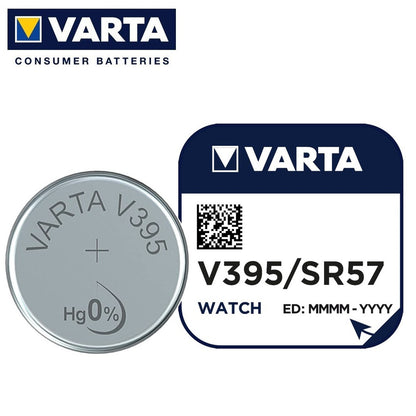 Varta V395 SR57 (1pc) 1.55v Silver Oxide Button Cell Battery Varta V 395 SR57