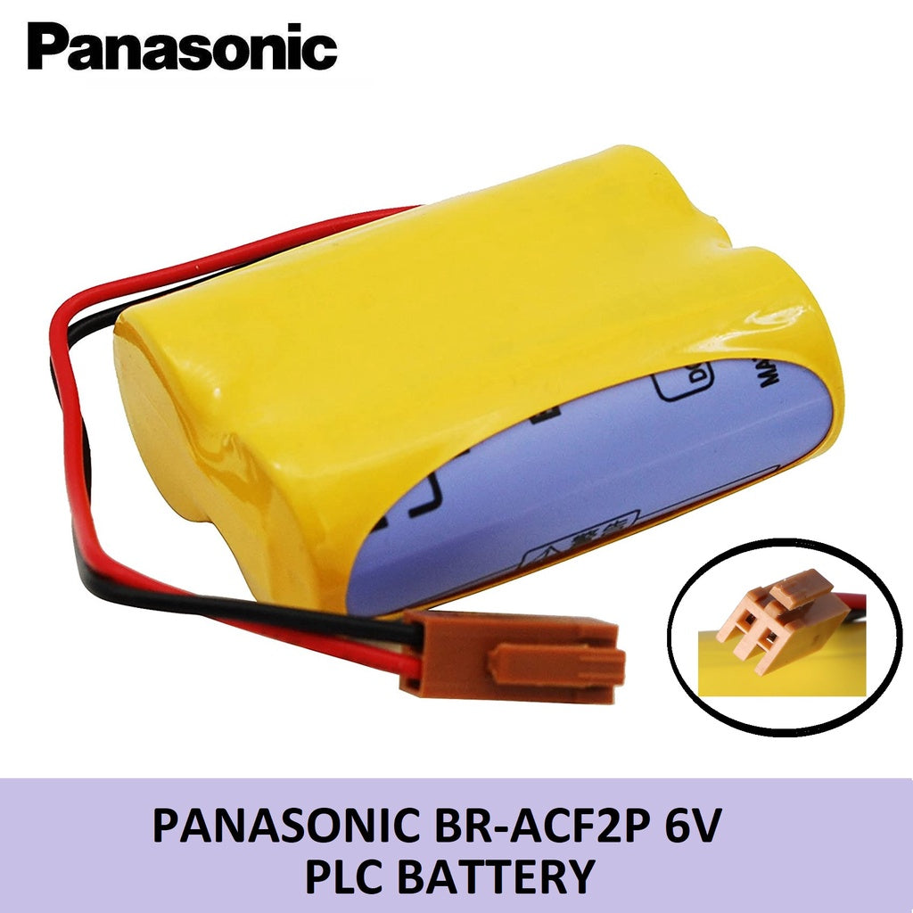 Panasonic BR-ACF2P 6V PLC Battery with Plug Connector Lithium Battery